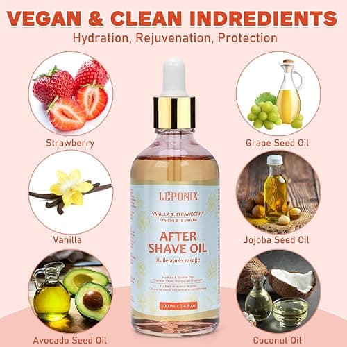 After Shave Oil for Women - 2025's Vanilla Strawberry Revolution (Not Grandma`s Shave Oil) - Hydrating, Soothing Body Oil After Shower, Prevents Ingrown Hairs & Razor Burn – Ingrown Hair Oil 100ml thumbnail 6