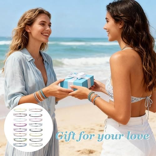 Long tiantian Summer Stuff String Anklet Bracelet for Women Beachy Bracelets Essentials Waterproof Surfer Bracelets Cute Summer Accessories Resort Wear for Women 2026 thumbnail 5