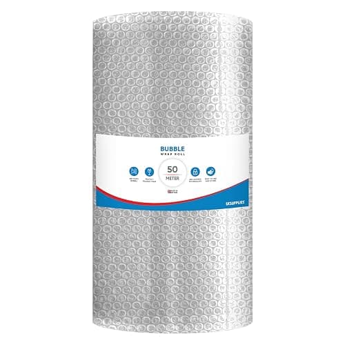 UK SUPPLIES LIMITED Strong Bubble Wrap (Pick Any Size 300MM to 1000MM) 300MM x 50M Lightweight Packing Wrap Roll for Shipping, Moving House & Storage, Protecting Packing Wrap Air Bubble Packaging - Image 1