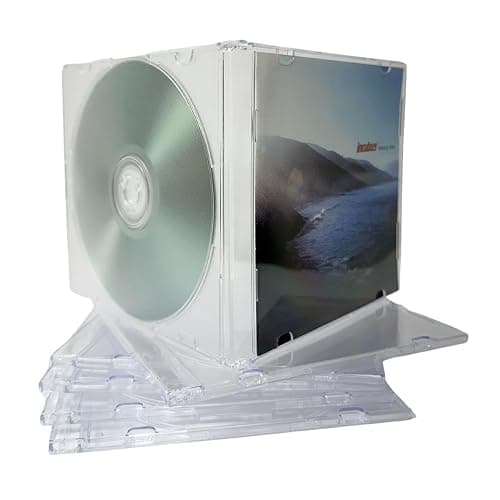 MediaXPO Slim Clear CD Jewel Cases - Pack of 10, Durable Storage for CDs/DVDs, Lightweight and Transparent Design thumbnail 6