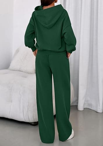 PRETTYGARDEN 2 Piece Lounge Sets for Women Matching Sweatsuits | Oversized Hoodies & Baggy Wide Leg Sweatpants,Casual Sweat Set,Workout Tracksuit,Airport Travel Outfits,Fashion Fall Clothes thumbnail 4