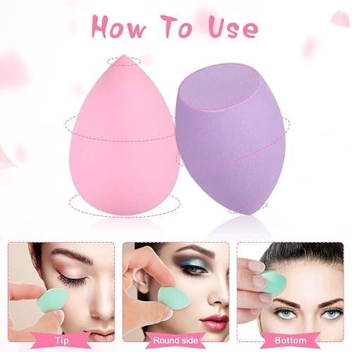 40Pcs Mini Makeup Sponge Multi Colored Beauty Sponges Professional Foundation Sponge Super Soft Facial Makeup Tools for Foundation, Powder, Liquid thumbnail 3