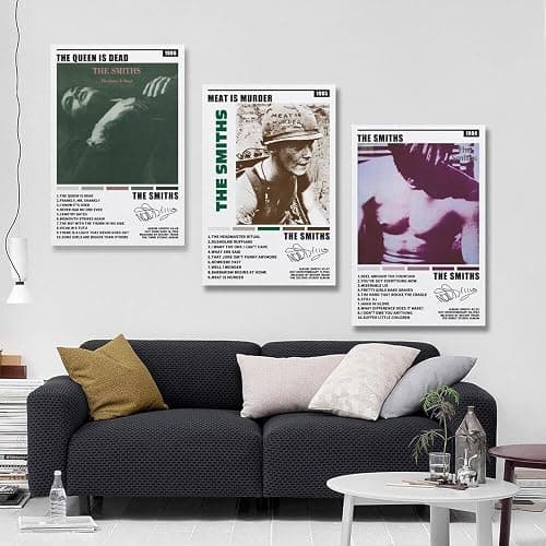 ZGHQHCDRH The Smiths, The Queen Is Dead, Meat Is Murder - Set of 3 Album Posters Music Canvas Wall Art For Room Aesthetic 08x12inch(20x30cm) thumbnail 4