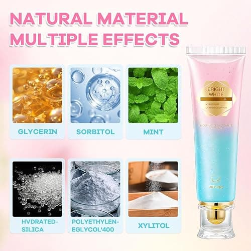 Niacinamide Whitening Toothpaste, Niacinamide Toothpaste Intensive Whitens Teeth, Protects Tooth Enamel, Fresh Breath & Stain Removal Formula,Freshens Breath 24 Hours (Mint). - Mint - 3.5 Fl Oz (Pack of 1) thumbnail 4