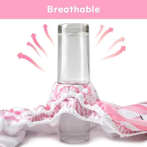 Littleforbig Washable Adjustable Reusable Waterproof Cloth Adult Diaper Wrap Cover - Baby Usagi Pattern L thumbnail 3