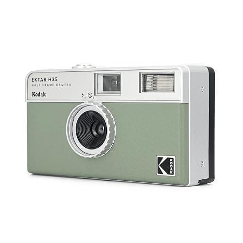 Kodak EKTAR H35 Half Frame Film Camera, 35mm, Reusable, Focus-Free, Lightweight, Easy-to-Use (Sage) (Film & AAA Battery are not Included) thumbnail 3