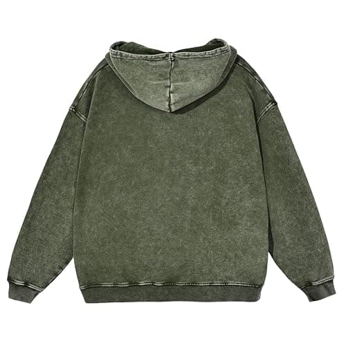 KEEPSHOWING Mens Oversized Hoodies Vintage Hoodie Couples Pullover Acid Wash Hoodies for Men Streetwear Sweatshirts thumbnail 2