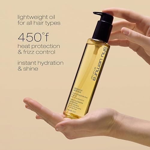 shu uemura art of hair Essence Absolue Nourishing Protective Hair Oil - Lightweight Multi-Benefit, Hydrates, Adds Shine, and Reduces Frizz with Heat Protection, With Japanese Camellia Oil thumbnail 4