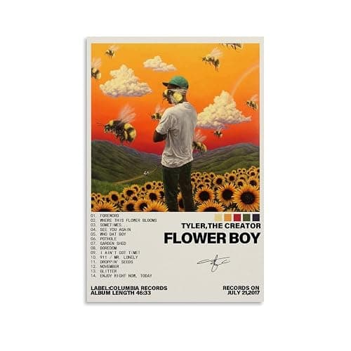 Terp Tyler The Creator Flower Boy Music Album Cover Poster - Gift for Friend, Bedroom Living Room Decor, Modern Aesthetic Unframed 12x18inch (30x45cm) - Image 1