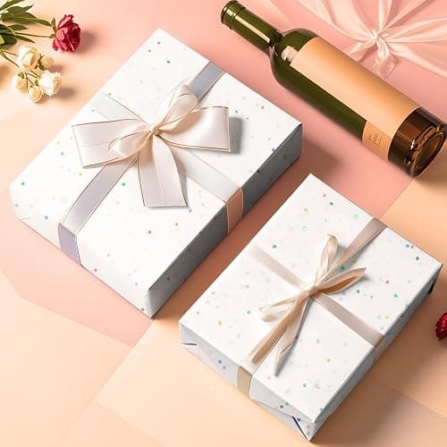 White Glitter Tissue Paper for Gift Bags 36 Sheets 14x20 Inch - Recyclable Wrapping Paper for Weddings, Birthdays, Party & Festival Decorations DIY Craft Supplies thumbnail 4
