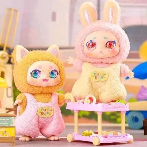 CALEMBOU Vinyl Plush Blind Box, Kimmon Mimon Series Plush Keychain Stuffed Blind Box, Kawaii 1 of 6 Possible Mystery Collectible Toys Cute Soft Animals Charm Birthday Gifts thumbnail 5