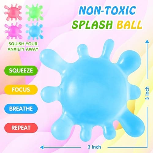 Fidget Toys Stress Balls for Kids, Squishy Squishies Toys , Fidgets Prizes Bulk-Sensory Balls-Stress Balls for Adults -Classroom Prize-Goodie Bag Stuffers, Sensory Toys for Autistic Autism thumbnail 2