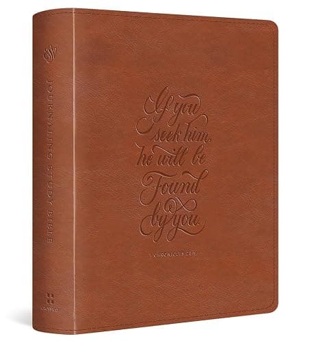 ESV Journaling Study Bible (TruTone, English Saddle, 1 Chronicles 28:9 Design): Holy Bible, English Standard Version - Image 1