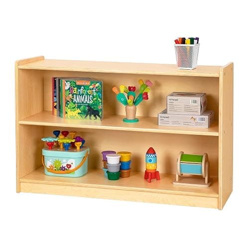 OOOK Montessori Shelf, Toy Organizers and Storage, 2-Tier Toddler Bookshelf Suitable for Classroom, Kindergarten, Kids Room, Playroom and Daycare Center thumbnail 4