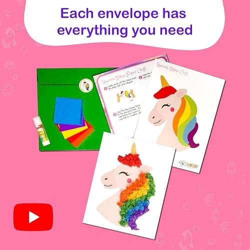 Craftikit® 20 Award-Winning Princess & Unicorn Crafts for Kids Ages 3-10 Years, All-Inclusive Toddler Arts and Craft Kits for Kids, Fun Toddler Craft Box for Girls in Preschool thumbnail 8
