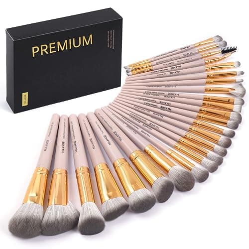 MAANGE Makeup Brush Set 25Pcs Professional Make up Brushes Travel Foundation Blush Angle Eyeliner Blending Concealers Eyeshadow Brush Premium Synthetic Make up Brushes Set with Gift Box - Image 1