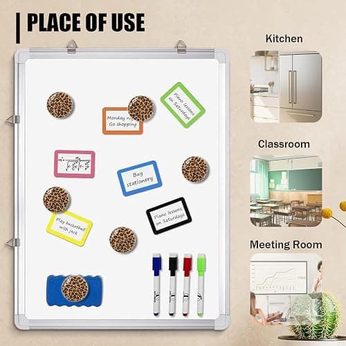 Glass Refrigerator Magnet 6Pcs Magnetic Fridge Sticker,Decor for Kitchen,Whiteboard, Cabinet,Leopard Print thumbnail 5
