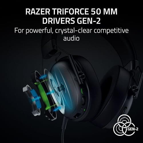 Razer BlackShark V3 X HyperSpeed Wireless PC Gaming Headset, Black | 50mm Drivers, Cardioid Mic, 2.4 GHz, Bluetooth, USB, Works with Mac, PS5, Nintendo Switch, Smartphone, 70 Hr Battery thumbnail 3
