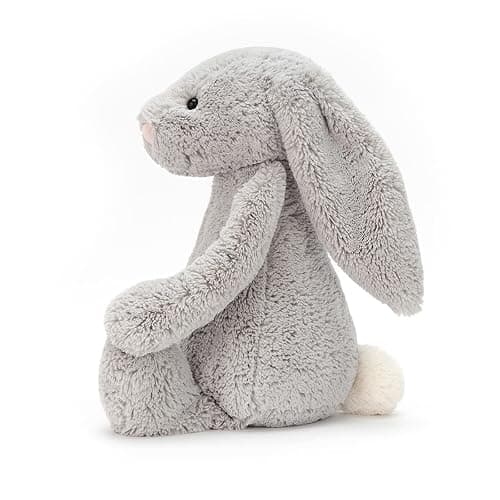 Jellycat Bashful Grey Bunny Stuffed Animal, Huge 21 inches - Rabbit and Bunny Plush Toy - Classic Children's Gift thumbnail 3