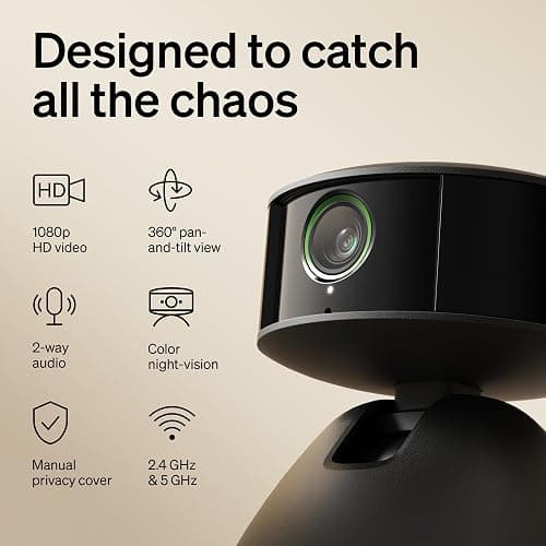 PETLIBRO AI Pet Camera Indoor with Phone App, 360° Auto Tracking Dog Camera Multi-Pet Recognition & AI Day Summary, 1080p Cat Camera Night Vision, 2-Way Talk WiFi Cam Pet with 2.4G/5G thumbnail 5