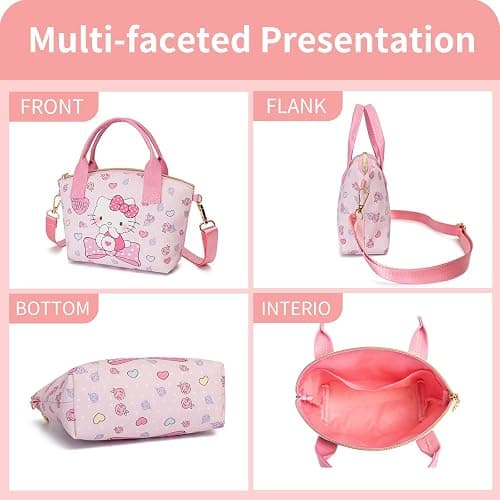 TradWloth Cute Mini Purse Crossbody, Soft PU Leather Messenger Shoulder Bag Cartoon Handbag, 2Pcs thumbnail 5