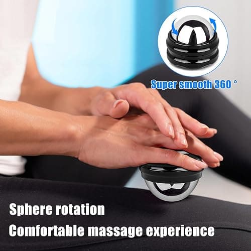 Stainless Steel Massage Roller Ball - Ice Therapy for Muscle Pain Relief, Sore Muscles, and Tension Alleviation Cold & Hot Therapy for Back, Shoulders, Legs, and Calves Myofascial Release Tool thumbnail 5