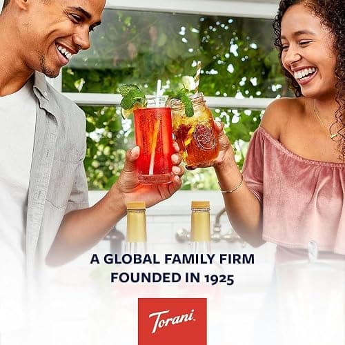 Torani Vanilla Coffee Syrup (750ml) - Pure Cane Sugar Syrup for Lattes, Iced Coffee & Hot Drinks - Classic Sweet Taste, Vegetarian-Friendly thumbnail 6