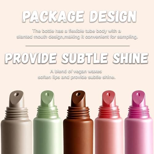 5 Color Summer Exclusive Lip Balm Butter,Tinted Lip Balm,Nourishing Lip Gloss with Natural Ingredients for Women and Girls,Soothes & Softens Dry Lips,Lip Care Gift Set for Birthday Christmas. thumbnail 3