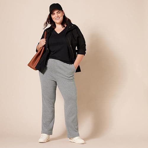 Amazon Essentials Women's Straight Leg Fleece Sweatpants with Drawstring (Available in Plus Size) thumbnail 7