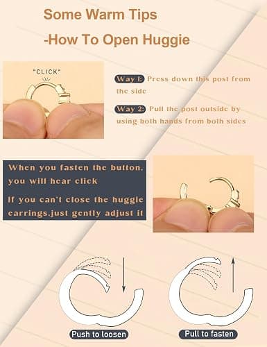 LOLIAS Flat Back Earrings for Women Hypoallergenic Surgical Steel Earrings for Sensitive Ears-20G Cartilage Earring Stacks 14K Gold Plated Hoops Flatback Stud Earring Sets for Multiple Piercing thumbnail 5