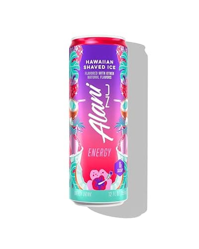Alani Hawaiiian Shaved Ice 12 Pack, Sugar Free, Low Calorie Energy Drinks, 12 Fl Oz Cans thumbnail 2