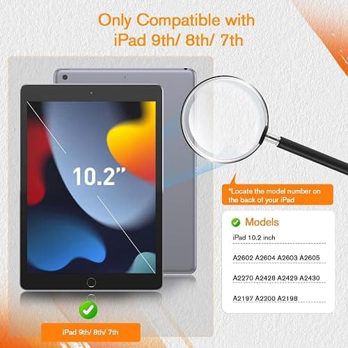 KCT 2 Pack Paperfeel Screen Protector Compatible with iPad 9th/8th/7th (10.2-Inch, 2021-2019), Matte PET Film, Anti Glare, Compatible with Apple Pencil thumbnail 2