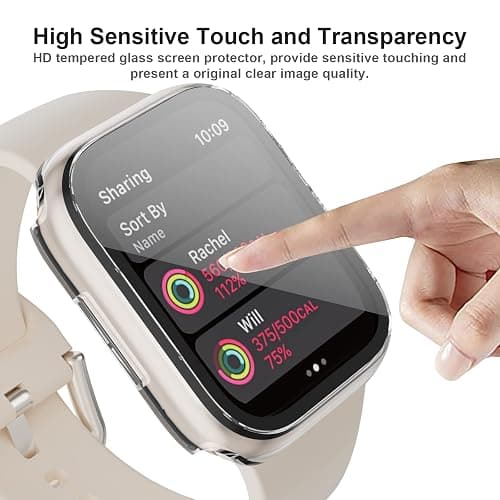 BHARVEST Apple Watch SE 2022/Series 6/5/4 44mm Matte Case with Built-in Tempered Glass Screen Protector thumbnail 6