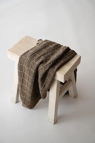 Kaiser 65217391 Wool - Babydecke Strick 100% Merino Wolle, atmungsaktive Babydecke, Ganzjährig, Neugeborene, Kinderwagendecke, Babyschalendecke, Fb. latté - Image 1