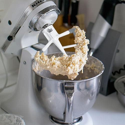 Flex Edge Beater for KitchenAid Mixer, 4.5-5 Quart Tilt-Head Flat Beater Paddle with Flexible Silicone Edges Bowl Scraper, Grey thumbnail 7
