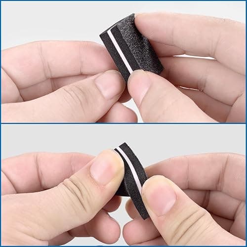 Nail Buffers (50 Pack), mini Buffer Block Nail File for Acrylic Nails and Natural Nails, 100/180 Grit Nail Buffer Block Bulk Buffing Blocks for Nail Buff Professional Manicure File Blocks Set Black thumbnail 5