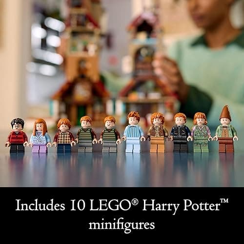 LEGO Harry Potter The Burrow Building Sets for Adults - Collectible Harry Potter Weasley House Kits with 10 Minifigures - Gifts for Men and Women, Fans - 76437 thumbnail 5