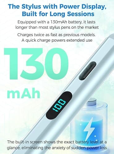 Stylus Pencil for iPad 2026-2018,Magnetic&Palm Rejection&Fast Charge-Purple | 5 Extra Tips-for Apple iPad Pro(M5&M4/)&Air(M4/M3/M2)13/12.9/11inch&iPad(A16)11-6Gen&Mini5/6/7(A17Pro)Gen thumbnail 5