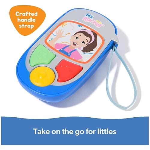 Ms. Rachel Official Electronic Talk with Me Learning Phone with Conversational Phrases, Educational Toys & Toddler Toys for Girls & Boys Ages 1-3+ thumbnail 8