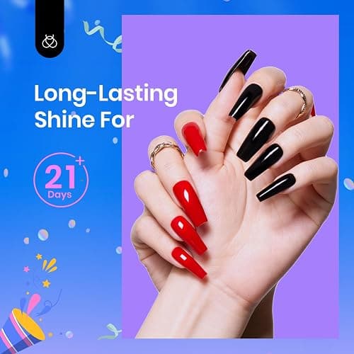 Beetles Blooming Gel & Base Top Coat Set, 3PCS 15ML Shine Finish Long Lasting No Wipe Top Coat Gel Nail Polish Base Spreading Marble Effect Soak off UV LED Nail Art Gifts for Women thumbnail 8