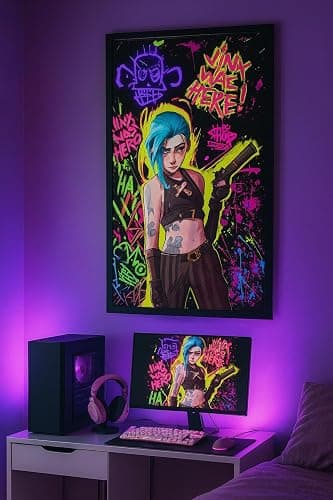 League of Legs Get Jinxed Poster 18x24 – Arcane-Style Gaming Wall Art thumbnail 2