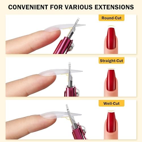 BEZOX Sharp Blade Acrylic Nail Clipper, Professional and High Precision Nail Tip Cutters, False Nail Cutter for Nail Tips thumbnail 5