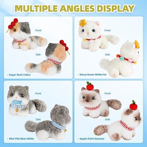 Pipe Cleaners Craft kit, A Pipe Cleaner kit Suitable for Beginners. It Includes a Kits for Making The Shapes of 4 Animal and Comes with Simple and Easy-to-Understand Video tutorials(4pack cat) thumbnail 5