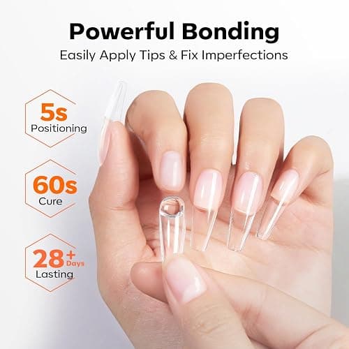 modelones 10-in-One Gel Nail Glue with Nail Dehydrator and Primer for Acrylic Nails Tips/Bloom Gel/Adhesive Bond, Long Lasting Acrylic Nail Supplies thumbnail 5