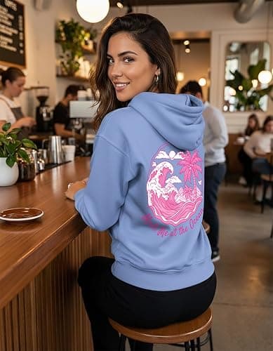 Tstars Volleyball Hoodies Gifts for Teen Girls Women Fans Team Players Love Sweatshirt Hoodie thumbnail 3