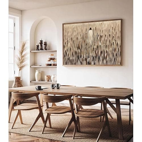 Jesus Feeds The 5000 Poster Set of One Christian Scripture Wall Decor Pictures Bible Verse Canvas Wall Art Jesus Wall Art Painting Christian Artwork for Living Room Bedroom 24x36 Inch Unframed thumbnail 4