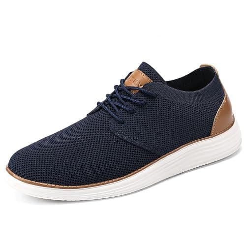 VILOCY Men's Fashion Dress Sneakers Casual Walking Shoes Business Oxfords Comfortable Breathable Lightweight Tennis thumbnail 4