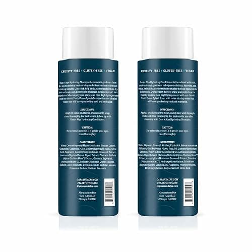 Oars + Alps Men's Sulfate Free Hair Shampoo and Conditioner Set for Men & Women, Infused with Kelp & Algae Extracts, Nourishing & Moisturizing, Paraben Free, Fresh Ocean Splash Scent, 2pk, 13.5oz thumbnail 2