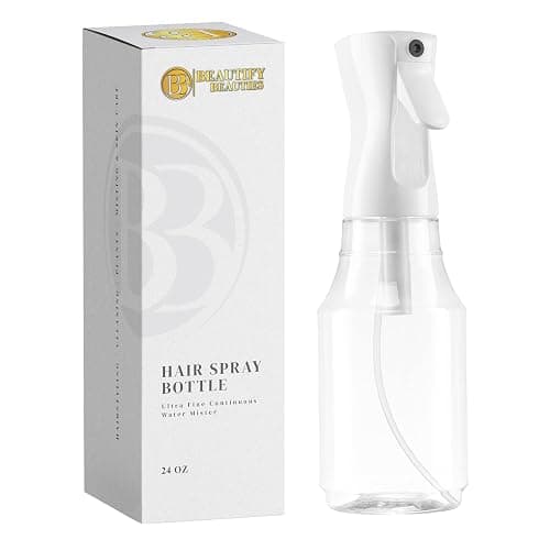 BeautifyBeauties Spray Bottle For Hair – Continuous Mister Spray Bottle for Hairstyling, Cleaning, Plants, Pets, Barbers, Salons, Essential Oil Scents (24 Ounce) - Image 1