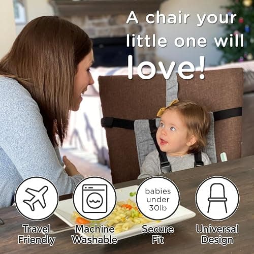 liuliuby Compact Travel High Chair | Portable High Chair for Baby | Baby Travel Essential Harness Seat | Must Haves for Vacations, Restaurants, Family Visits with Babies | Portable Highchair Seat thumbnail 5